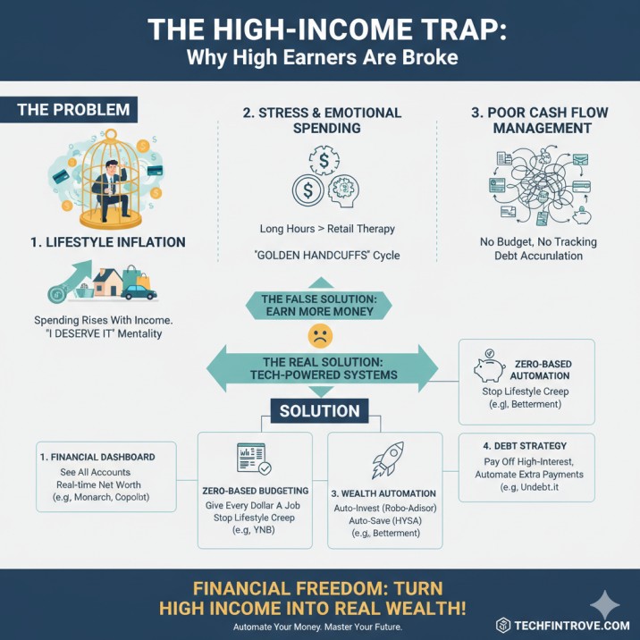The Gilded Cage: Why High Earners Are Living Paycheck to Paycheck (And the Tech That Will Finally Set You Free) gemini generated image hflk90hflk90hflk.jpg